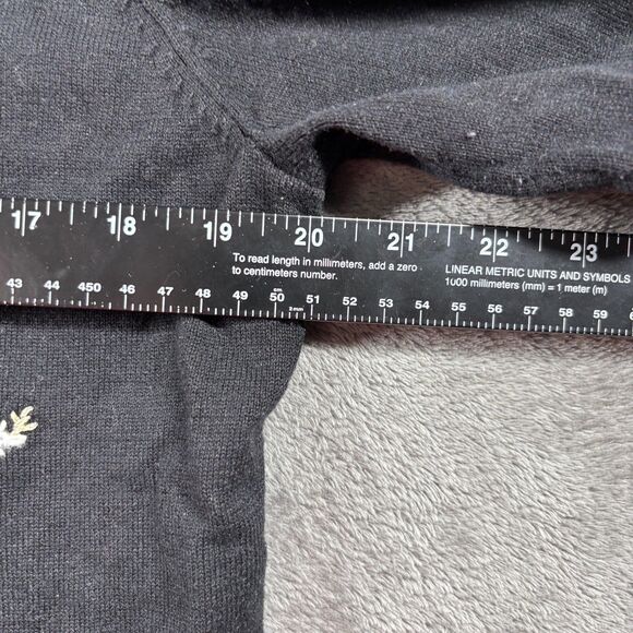 Designers Originals Full Zip Sweater Lightweight Snowman Snowflake Large I190 - Picture 4 of 8